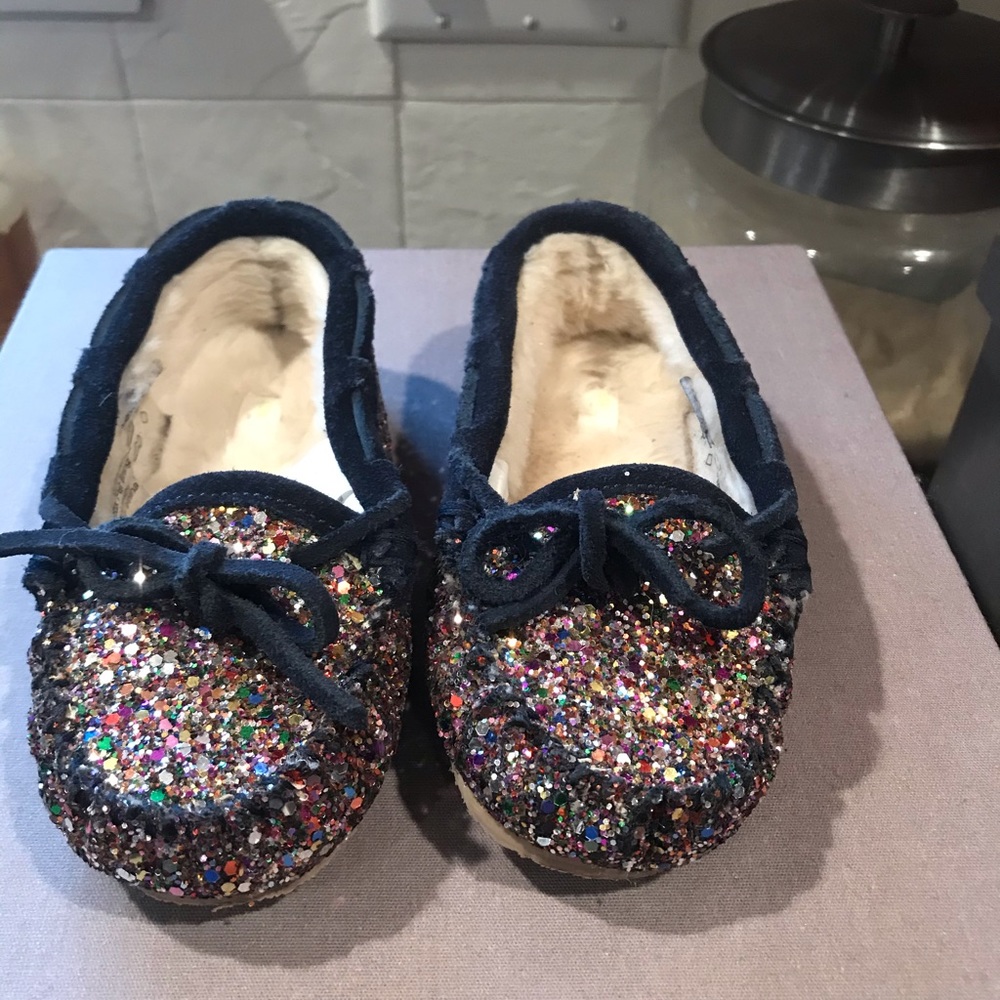 Crewcuts Glitter Moccasins